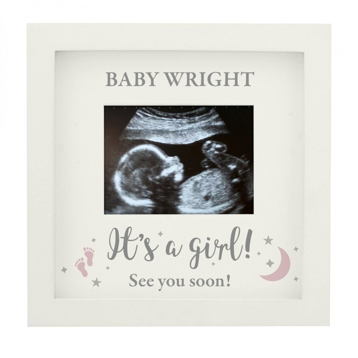 Personalised ’It’s A Girl’ Baby Scan Frame: 3 - Photo Frames By Gift Moments
