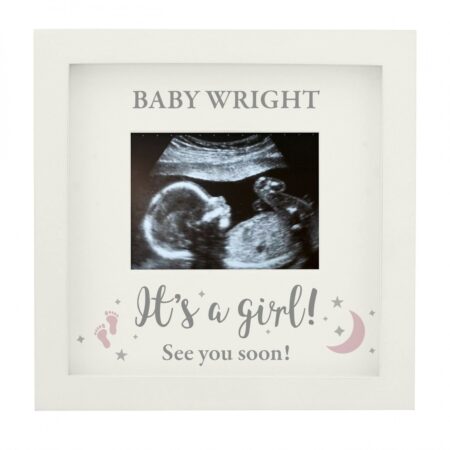 Personalised ’It’s A Girl’ Baby Scan Frame: 3 - Photo Frames By Gift Moments