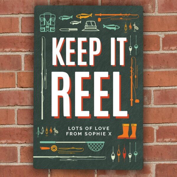 Personalised Keep It Reel Metal Sign: 2 - Signs & Plaques By Gift Moments
