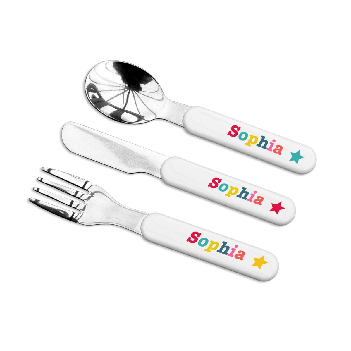 Personalised Kids Circus Metal Cutlery Set: 2 - Cutlery Sets By Gift Moments