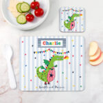 Personalised Kid’s Dragon Placemat & Coaster Set: 1 - Placemats By Gift Moments