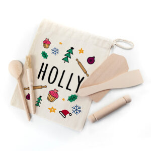 Personalised Kids Festive Baking Set: 4 - Kitchen Tools & Utensils By Gift Moments
