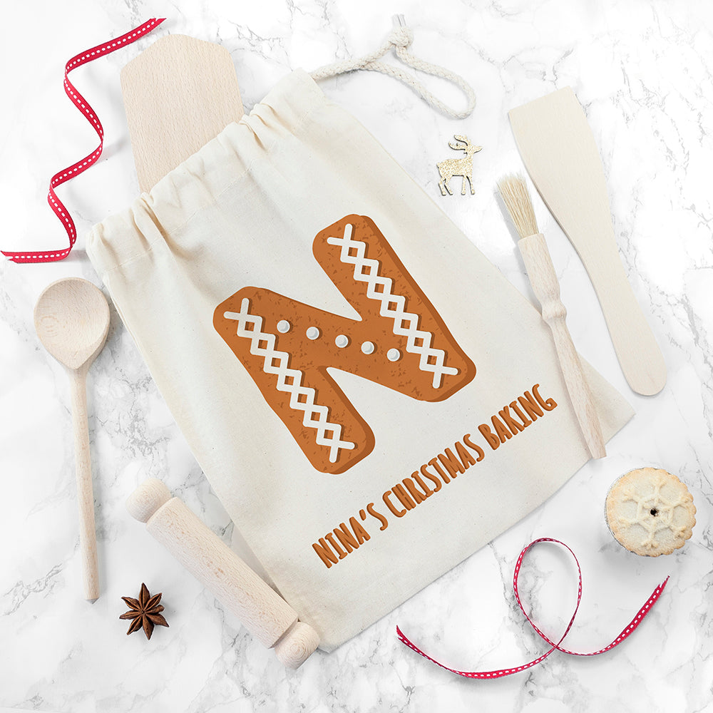 Personalised Kids Gingerbread Baking Set: 1 - Kitchen Tools & Utensils By Gift Moments