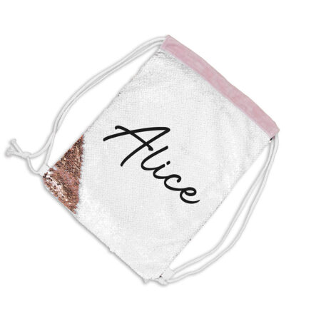 Personalised kids hidden message sequin bags