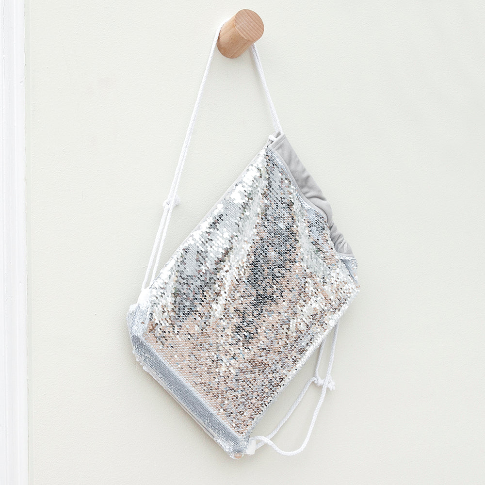 Personalised kids hidden message sequin bags
