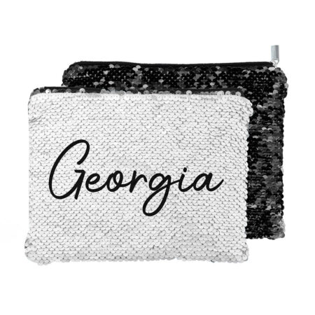 Personalised kids hidden message sequin pencil cases