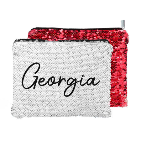 Personalised kids hidden message sequin pencil cases