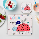 Personalised Kid’s Ladybird Placemat & Coaster Set: 1 - Placemats By Gift Moments