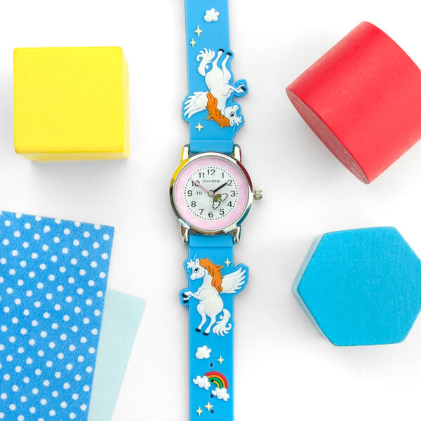 Personalised Kids Rainbow Unicorn Watch: 2 - Watches By Gift Moments