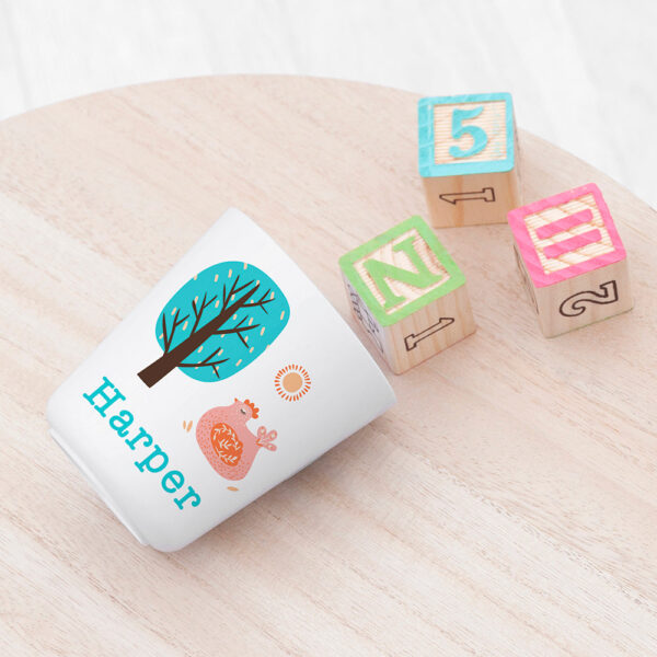 Personalised Kids Scandi Summer Plastic Dining Set: 2 - Tableware By Gift Moments