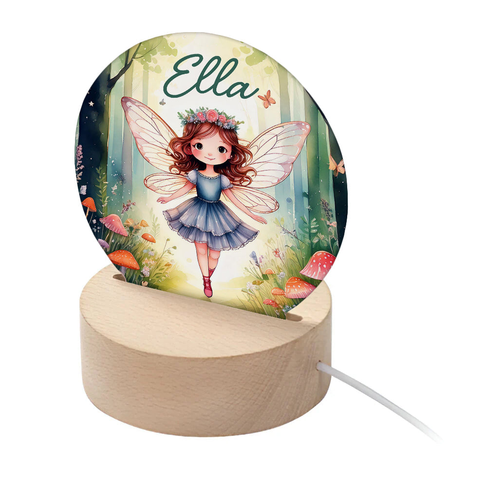 Personalised Kid’s Woodland Fairy LED Night Light: 1 - LED Lighting By Gift Moments