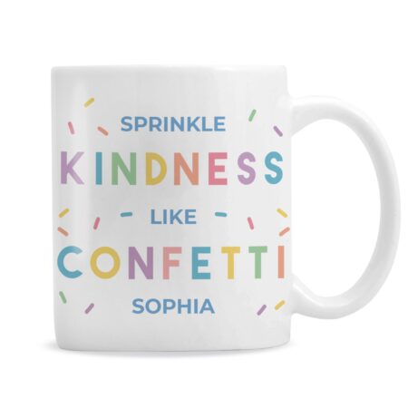 Personalised Kindness Like Confetti Mug: 2 - Mugs By Gift Moments