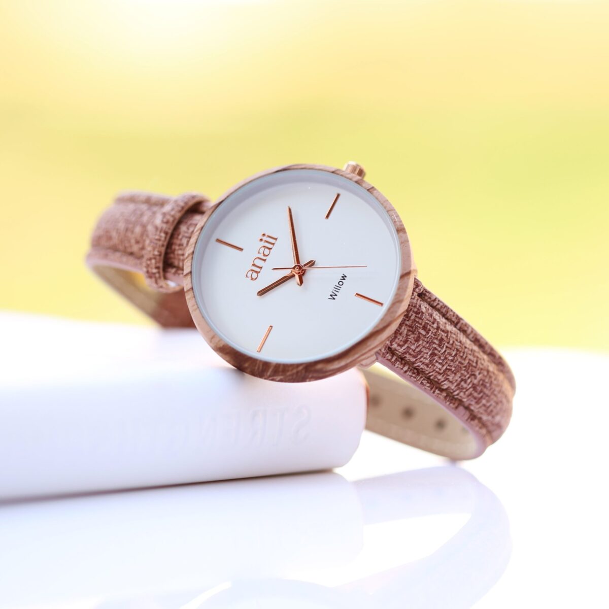 Personalised Ladies Anaii Watch Hazel Wood: 2 - Watches By Gift Moments
