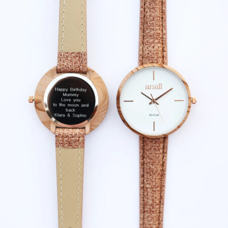 Personalised Ladies Anaii Watch Hazel Wood: 3 - Watches By Gift Moments