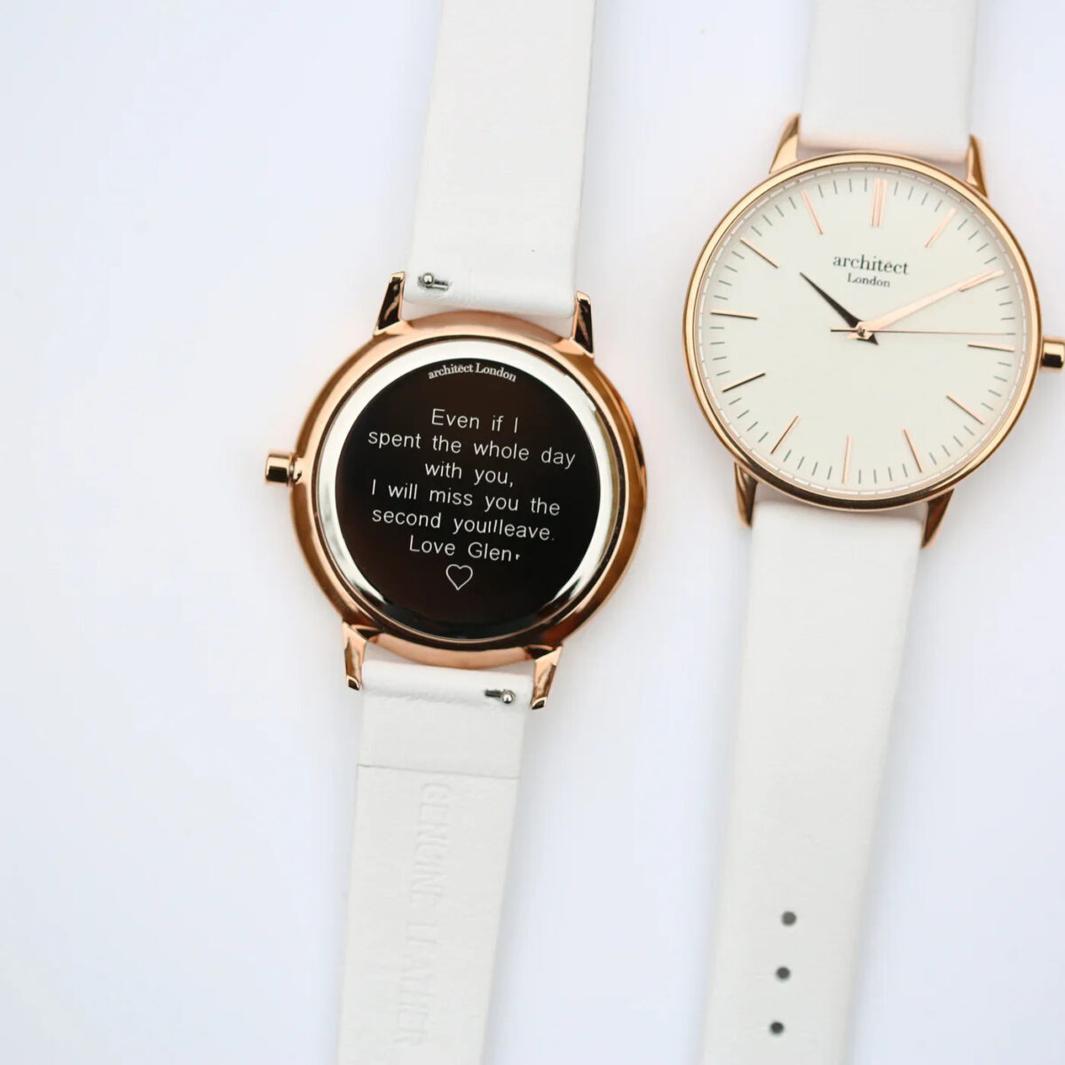 Personalised Ladies Architēct Blanc Watch White: 2 - Watches By Architect Watches
