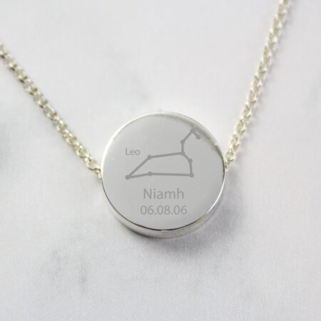 Personalised Leo Zodiac Star Sign Necklace (Jul 23rd - Aug 22nd): 3 - Necklaces By Gift Moments