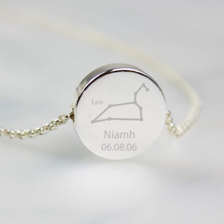 Personalised Leo Zodiac Star Sign Necklace (Jul 23rd - Aug 22nd): 5 - Necklaces By Gift Moments