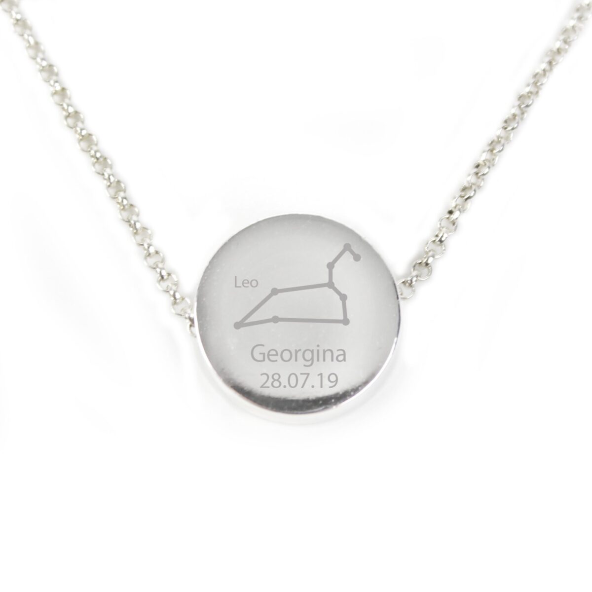 Personalised Leo Zodiac Star Sign Necklace (Jul 23rd - Aug 22nd): 8 - Necklaces By Gift Moments