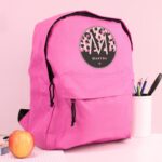 Personalised Leopard Print Pink Backpack: 1 - Kids Bags By Gift Moments