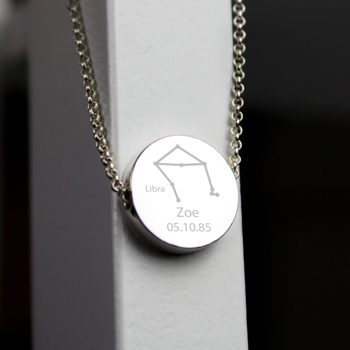Personalised Libra Zodiac Star Sign Necklace (Sep 23rd - Oct 22nd): 1 - Necklaces By Gift Moments