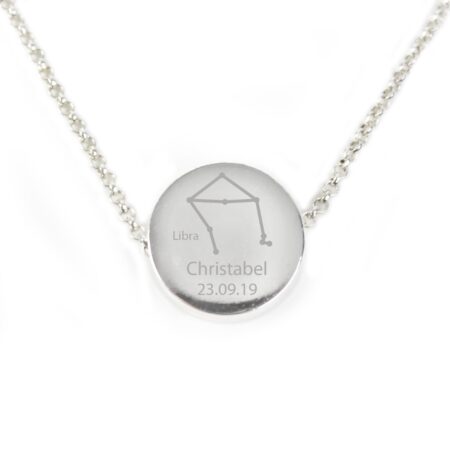 Personalised Libra Zodiac Star Sign Necklace (Sep 23rd - Oct 22nd): 7 - Necklaces By Gift Moments