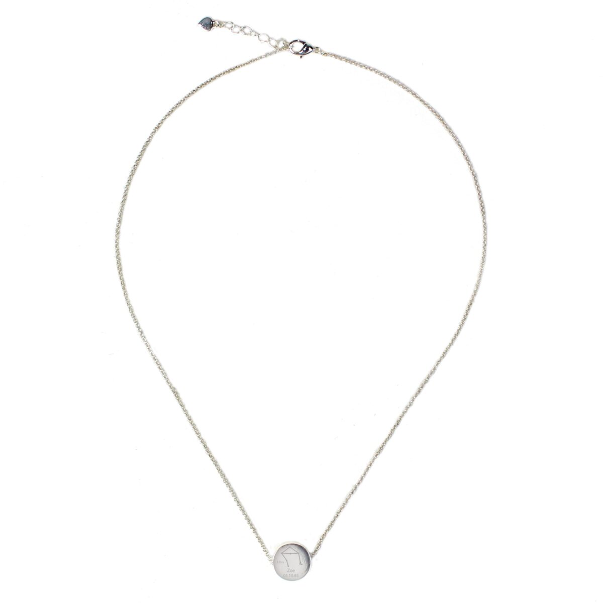 Personalised Libra Zodiac Star Sign Necklace (Sep 23rd - Oct 22nd): 6 - Necklaces By Gift Moments