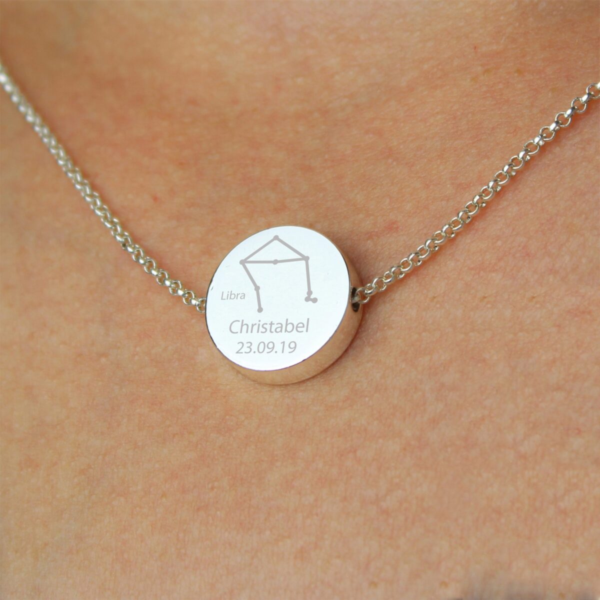 Personalised Libra Zodiac Star Sign Necklace (Sep 23rd - Oct 22nd): 8 - Necklaces By Gift Moments