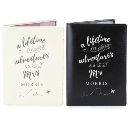 Personalised lifetime adventures couples passports