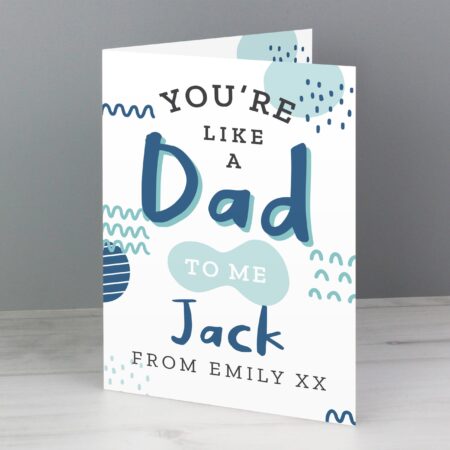 Personalised Like A Dad To Me Card: 1 - Greeting Cards By Gift Moments