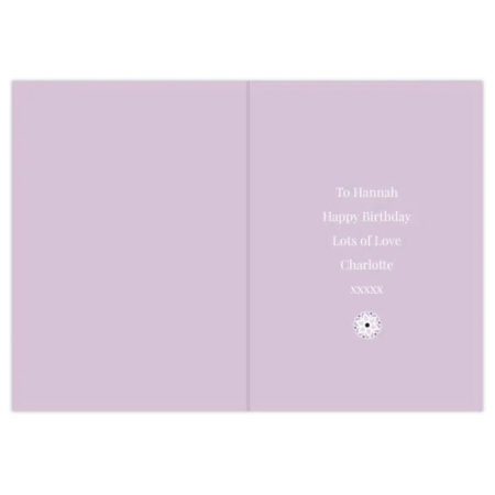 Personalised Lilac Lace Birthday Card: 4 - Greeting Cards By Gift Moments