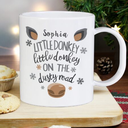 Personalised Little Donkey Plastic Mug: 4 - Plastic Mugs By Gift Moments