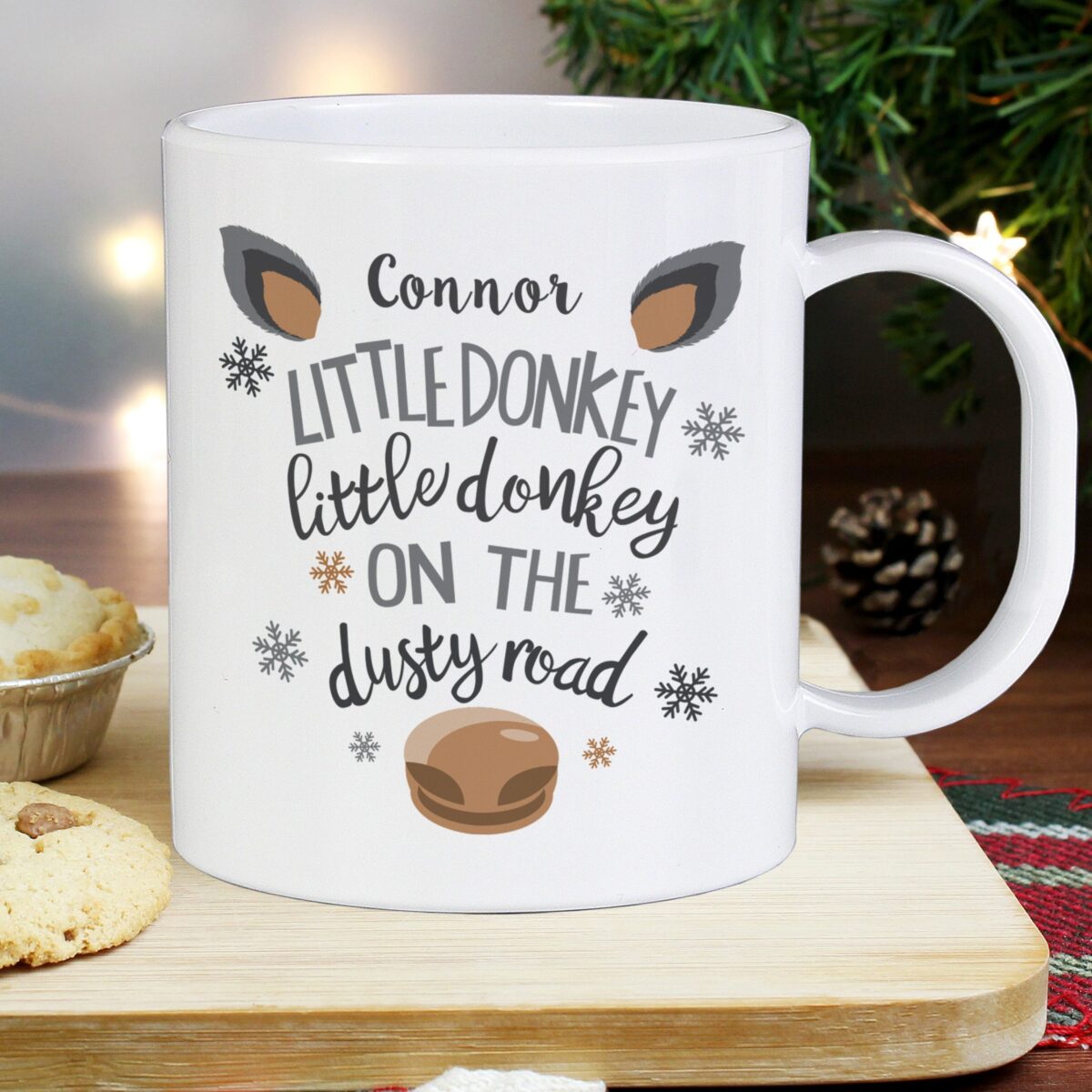 Personalised Little Donkey Plastic Mug: 1 - Plastic Mugs By Gift Moments