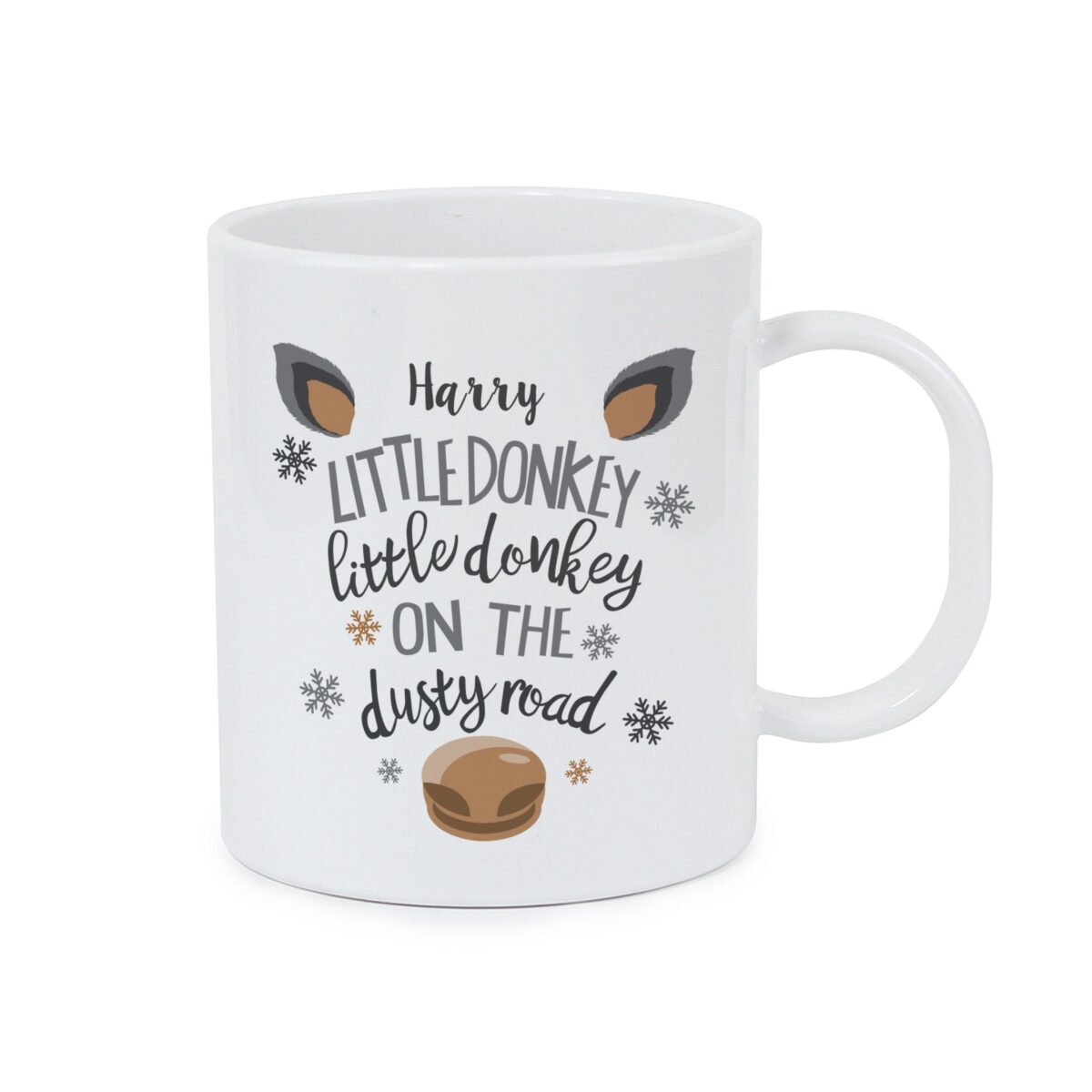 Personalised Little Donkey Plastic Mug: 5 - Plastic Mugs By Gift Moments