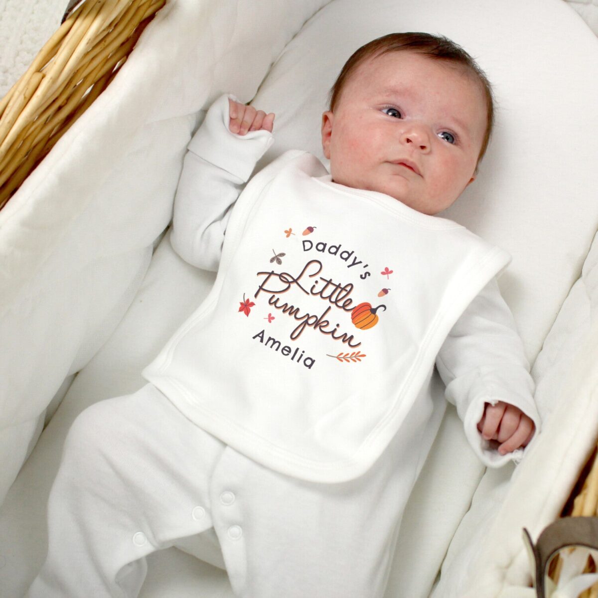 Personalised Little Pumpkin Bib: 2 - Baby Clothing By Gift Moments