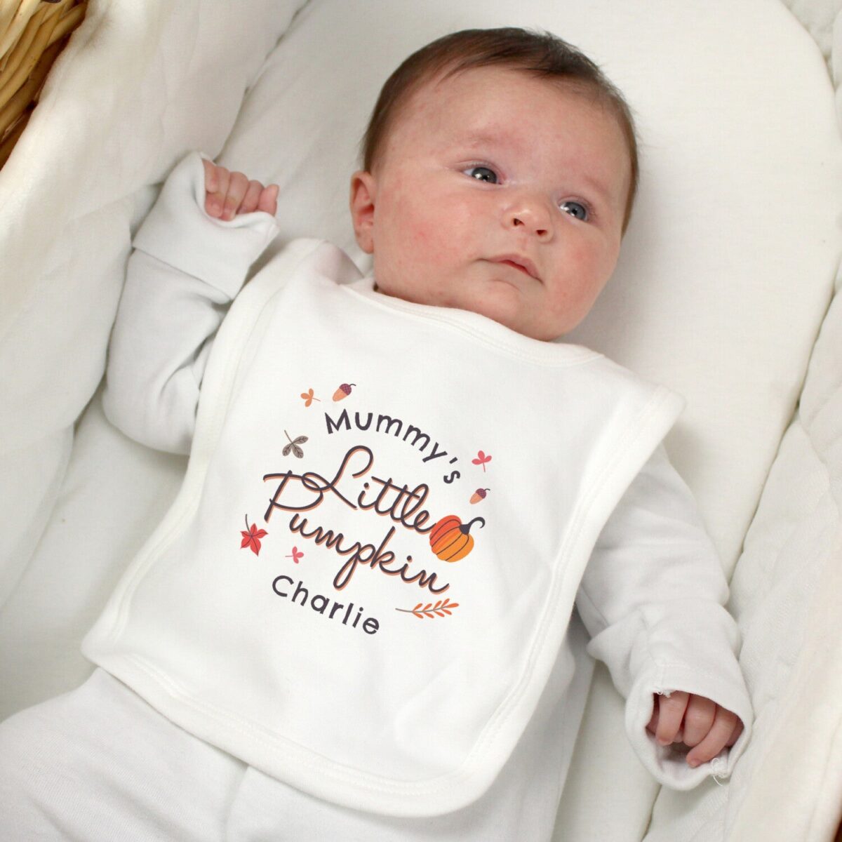 Personalised Little Pumpkin Bib: 1 - Baby Clothing By Gift Moments