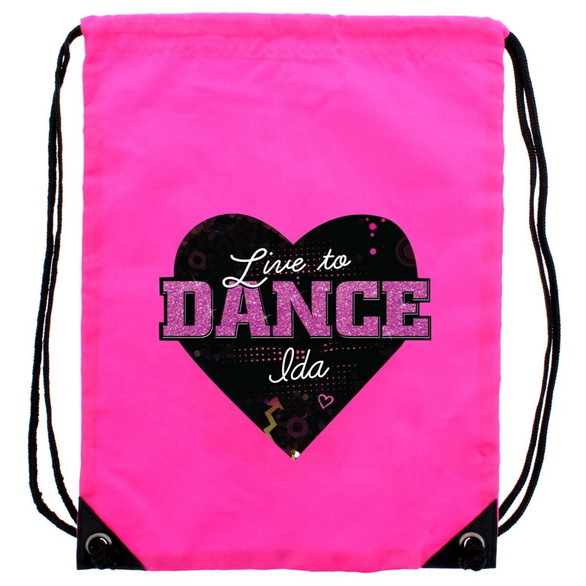 Personalised ’Live to Dance’ Pink Kit Bag: 4 - Kids Bags By Gift Moments