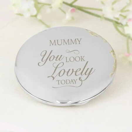 Personalised You Look Lovely Compact Mirror: 2 - Compact Mirrors By Gift Moments