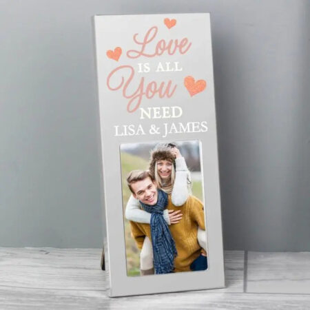 Personalised ’Love is All You Need’ 2x3 Photo Frame: 1 - Photo Frames By Gift Moments