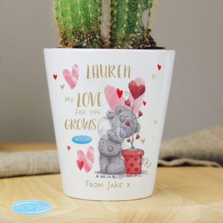 Personalised Me To You Love Grows Plant Pot: 2 - Pots & Planters