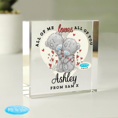 Personalised love heart crystal token