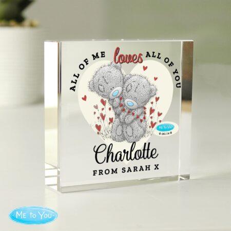 Personalised love heart crystal token