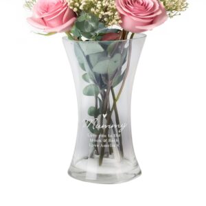 Personalised Love Heart Glass Vase: 4 - Vases By Gift Moments