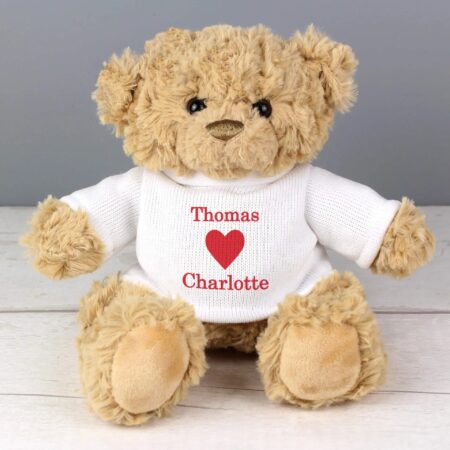 Personalised Love Heart Teddy Bear: 2 - Teddy Bears & Soft Toys By Gift Moments