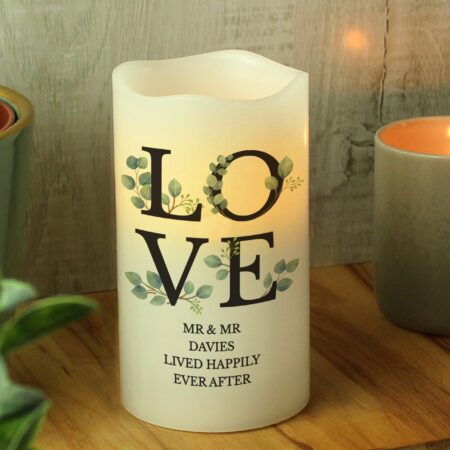 Personalised LOVE LED Candle: 2 - LED Lighting By Gift Moments