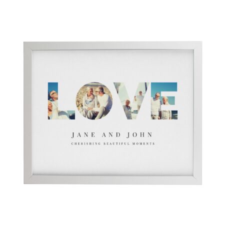 Personalised LOVE Photo Framed Prints: 9 - Framed Prints By Gift Moments