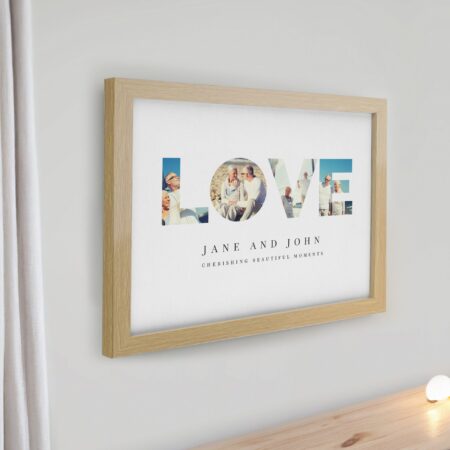 Personalised LOVE Photo Framed Prints: 4 - Framed Prints By Gift Moments