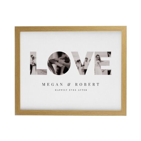 Personalised LOVE Photo Framed Prints: 7 - Framed Prints By Gift Moments