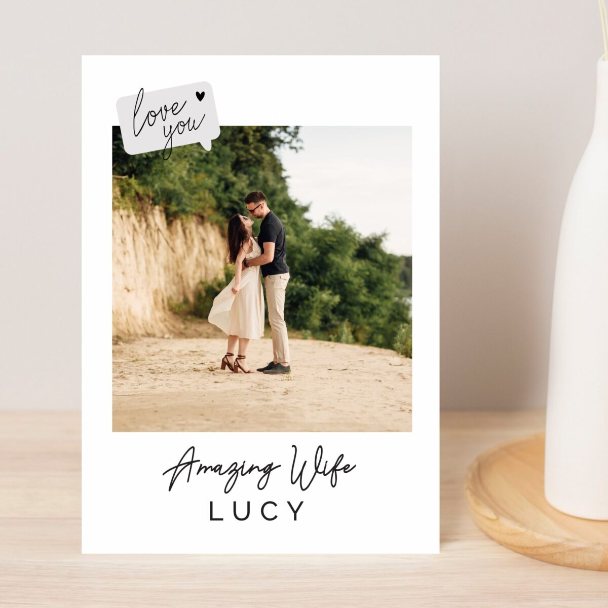 Personalised Love You Photo Upload Greeting Card: 7 - Greeting Cards By Gift Moments