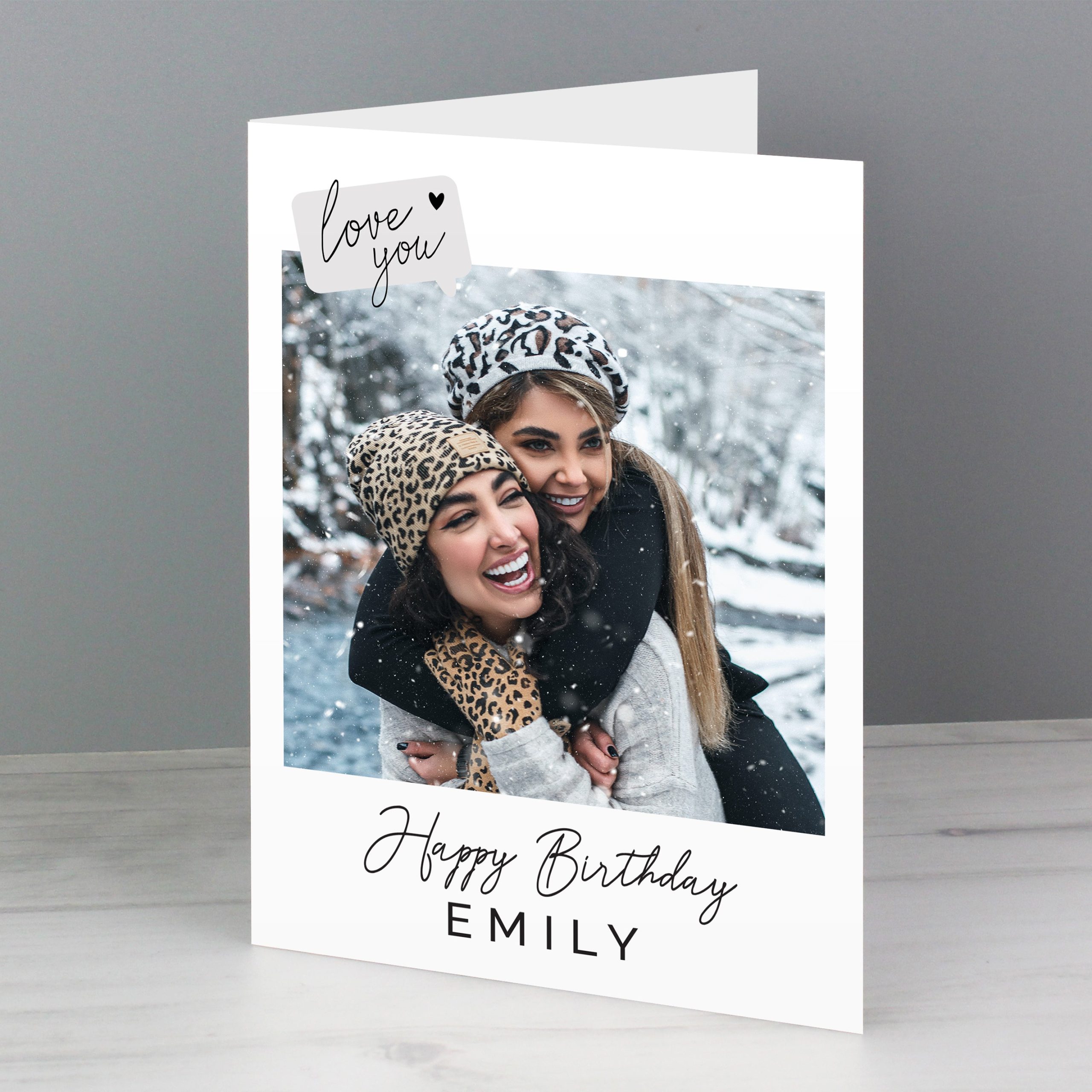 Personalised Love You Photo Upload Greeting Card: 1 - Greeting Cards By Gift Moments