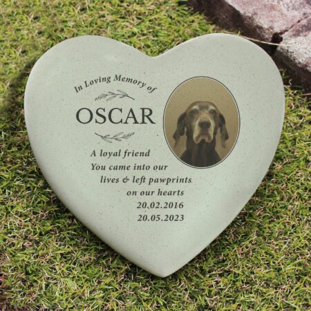 Personalised In Loving Memory Photo Upload Memorial Resin Heart: 3 - Memorials By Gift Moments